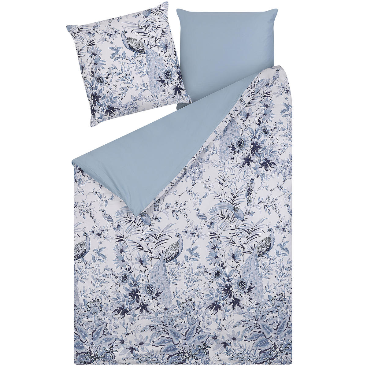 BETTWÄSCHE SET Ballard 135x200 cm - Blau, Textil (135/200cm) - Beliani