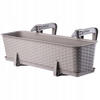 Blumentopf mit Untersetzer und 2 Griffe 60 cm, Beige - Beige, Kunststoff (17/60cm) - KADAX
