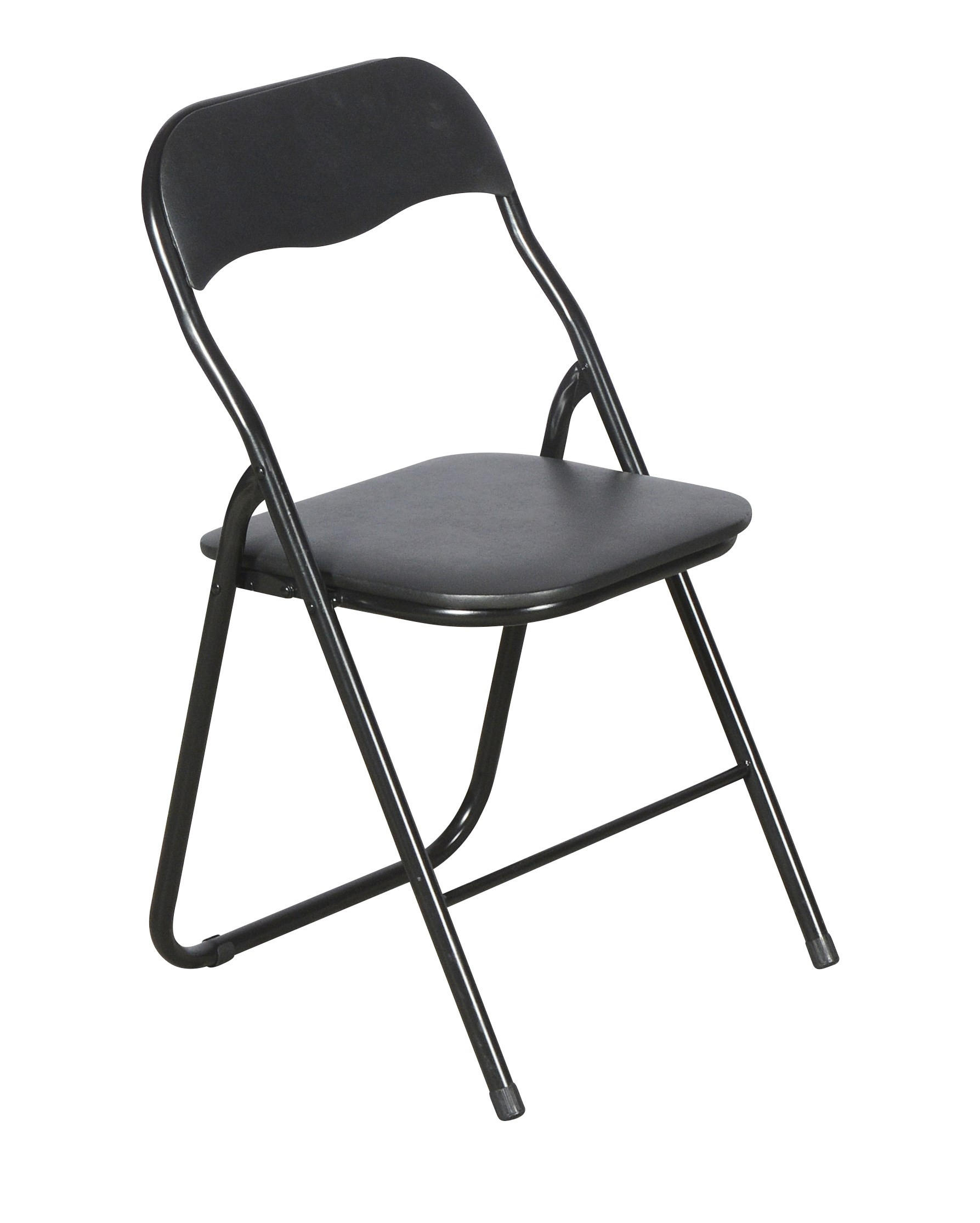KLAPPSTUHL, Mihe, Stühle Schwarz, Metall, 45 x 44 x 78 cm, 4-teilig - Schwarz, Textil/Metall (45/78/44cm) - ebuy24