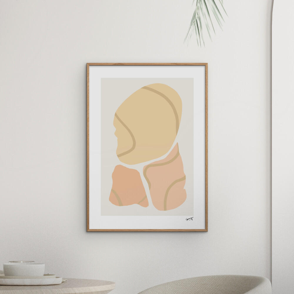 POSTER N. Atelier - Trois Morceaux - Naturfarben, Papier (30/40/0.1cm) - Poster&Frame