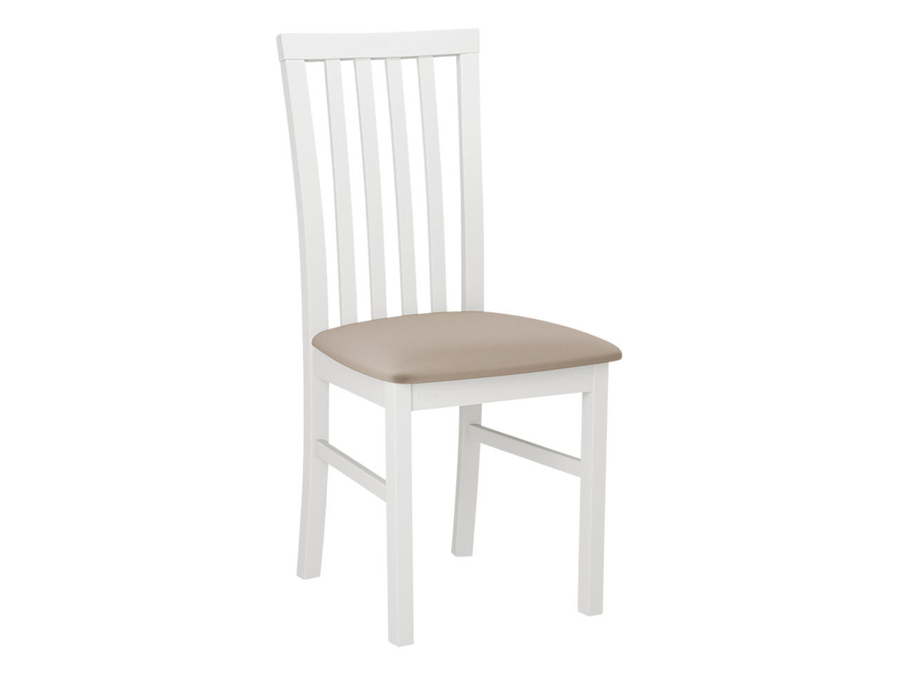 STUHL Milano I, Holzfarbe: Weiß - Beige/Weiß, Holz (43/93/40cm) - MIRJAN24