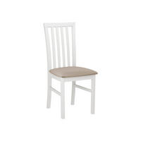 STUHL Milano I, Holzfarbe: Weiß - Beige/Weiß, Holz (43/93/40cm) - MIRJAN24