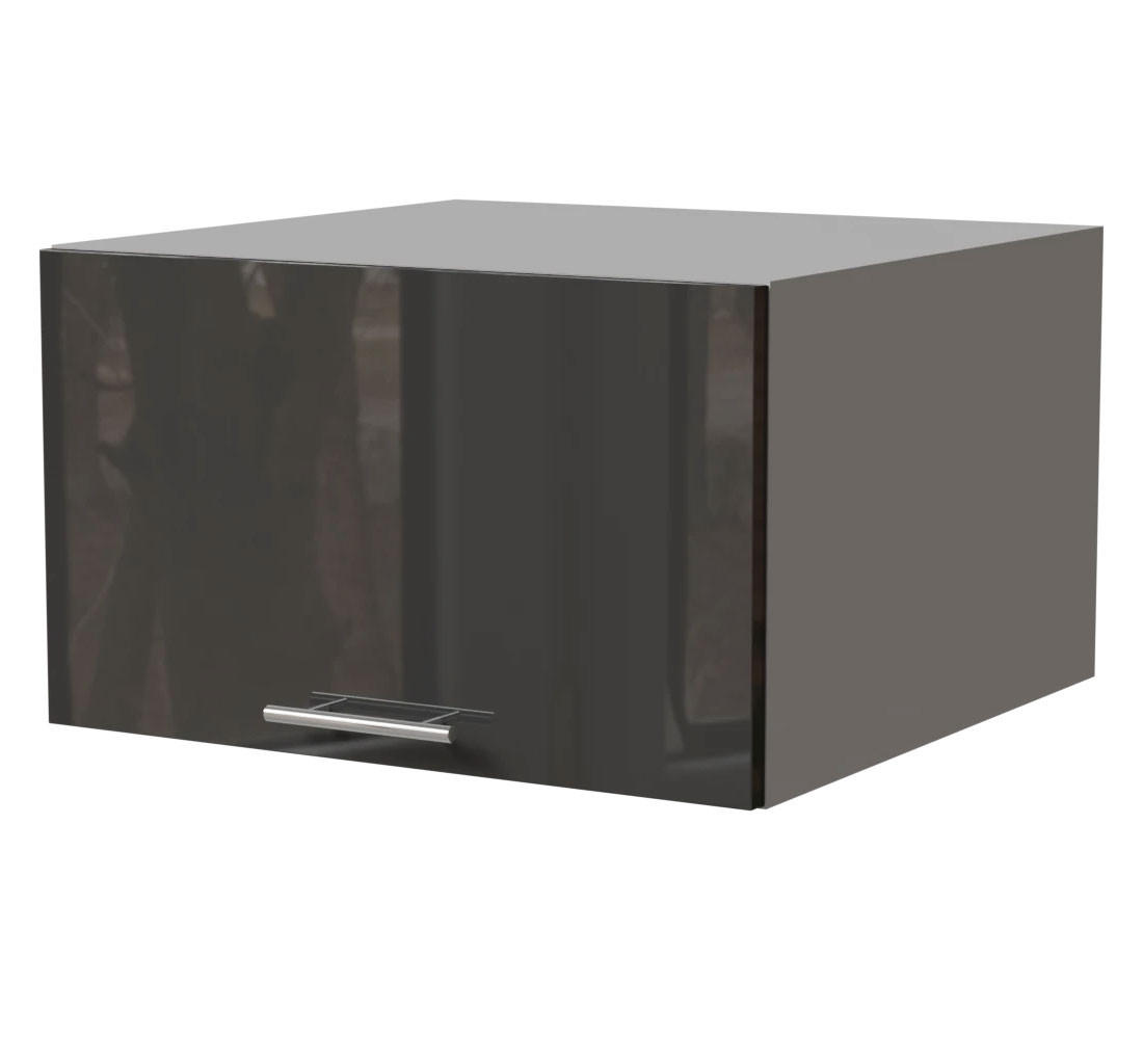 Feldmann-Wohnen Aufsatzschrank Graphit, Grau 60x36x59 cm