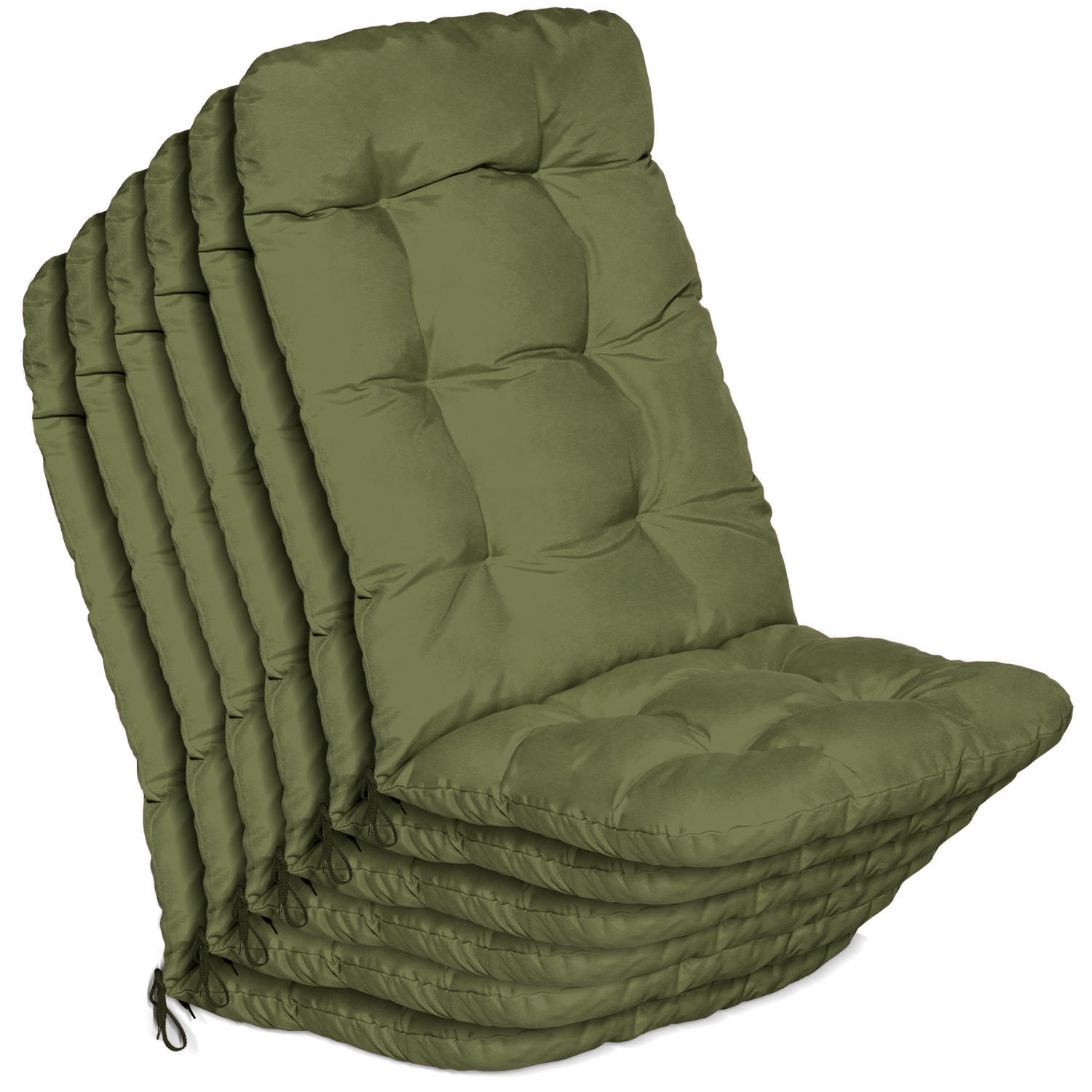 HOCHLEHNER Flair HL 120x50x8cm Olivgrün (6tlg) - Olivgrün, Textil (50/120cm) - Beautissu 