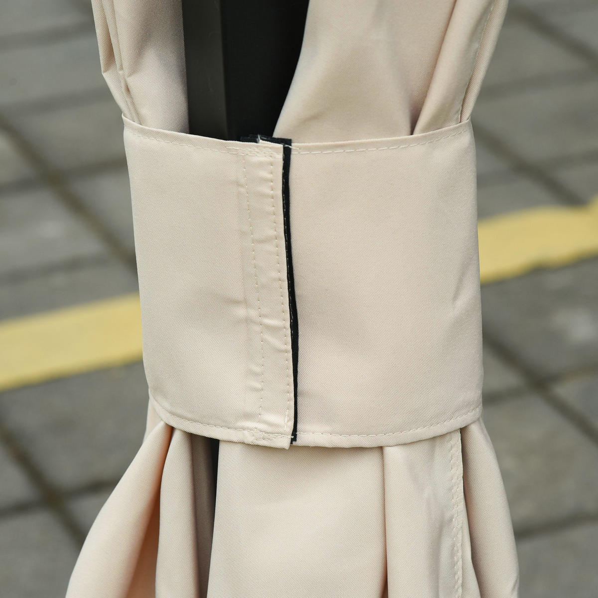 PAVILLONS Seitenwände aus Polyester 302x205 cm in Beige mit Reißverschluss - Beige, Textil (205/1/302cm) - Modfu