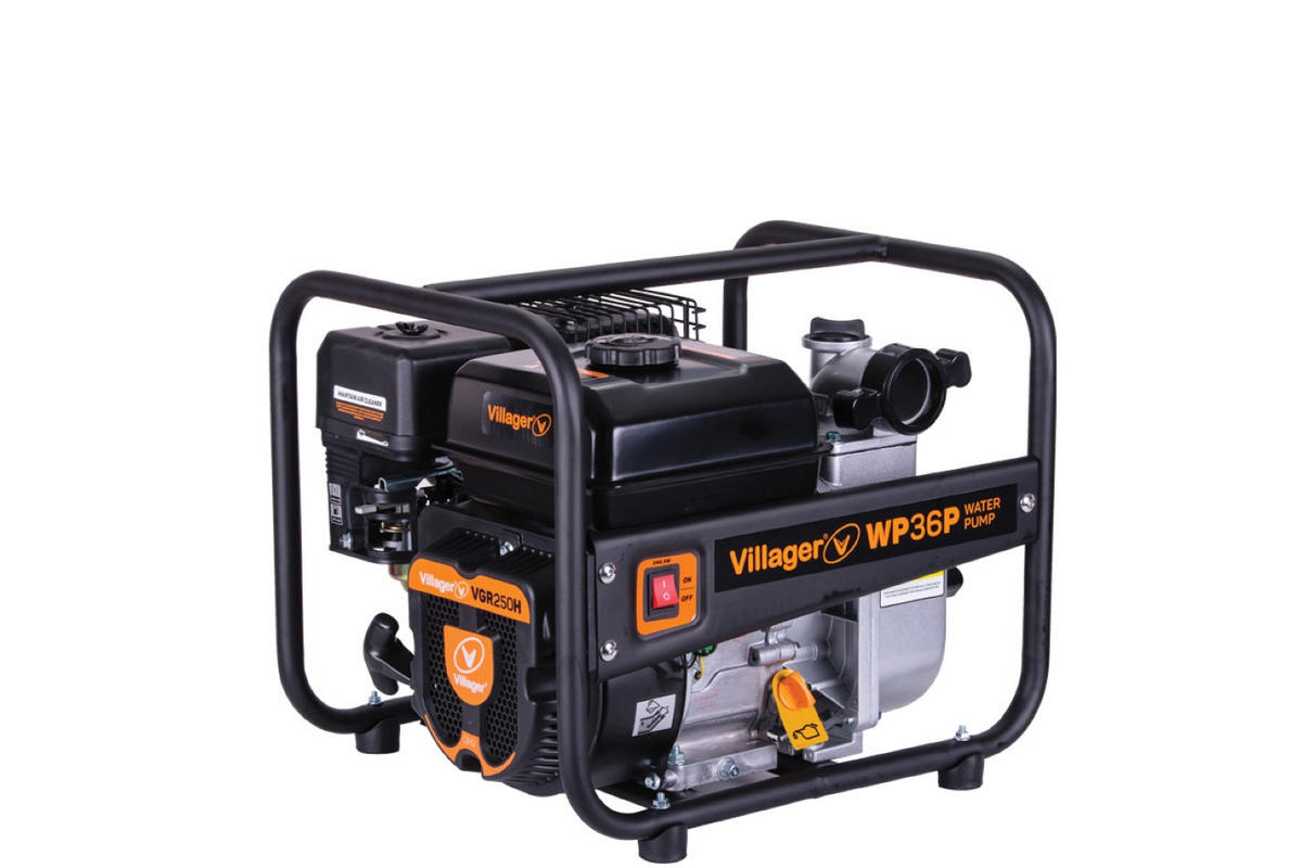 BENZIN WASSERPUMPE WEIDEPUMPE SCHMUTZWASSERPUMPE WP 36P - Orange, Kunststoff (20/120/150cm)