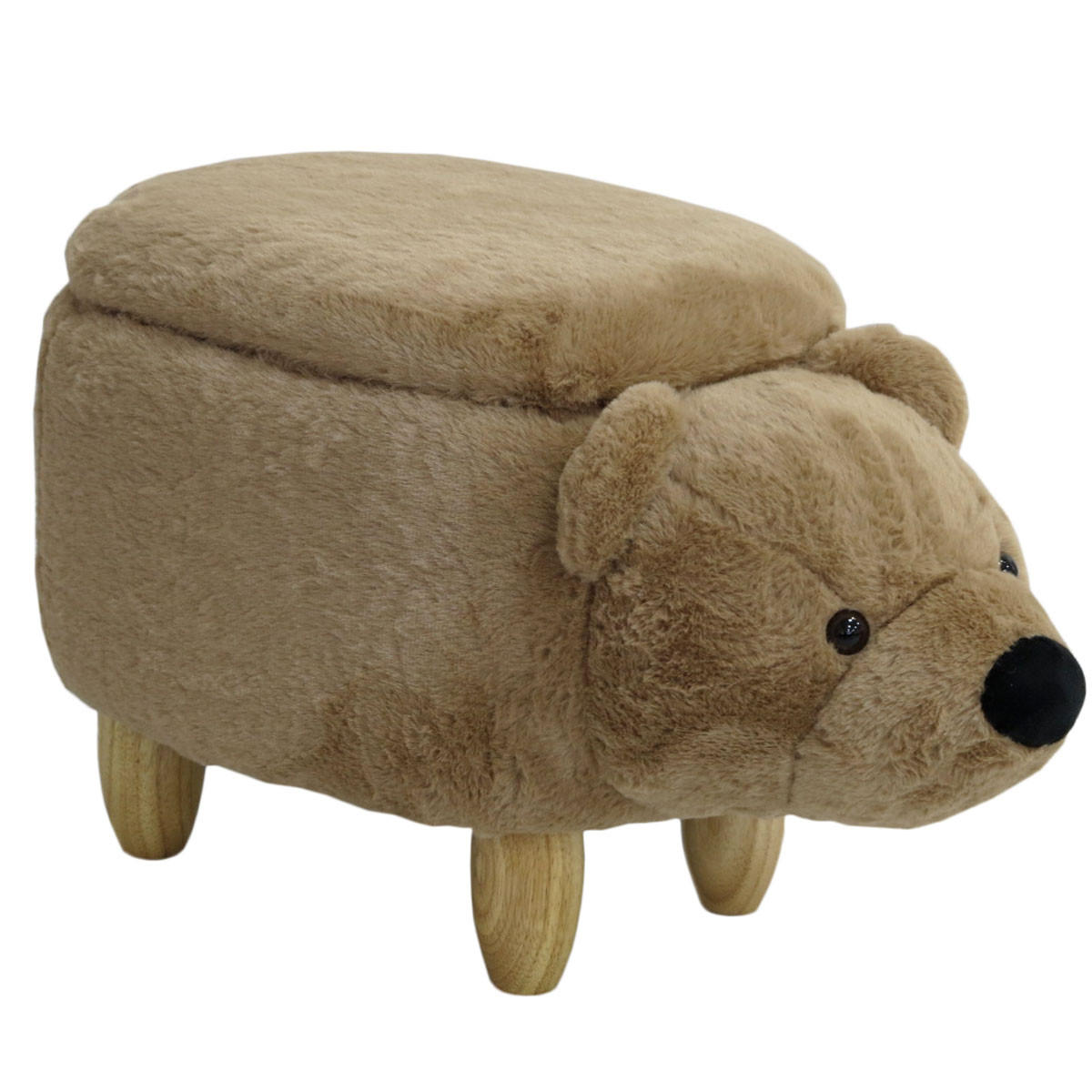 TIERHOCKER Bär - Braun, Textil (30/37/60cm) - SVITA