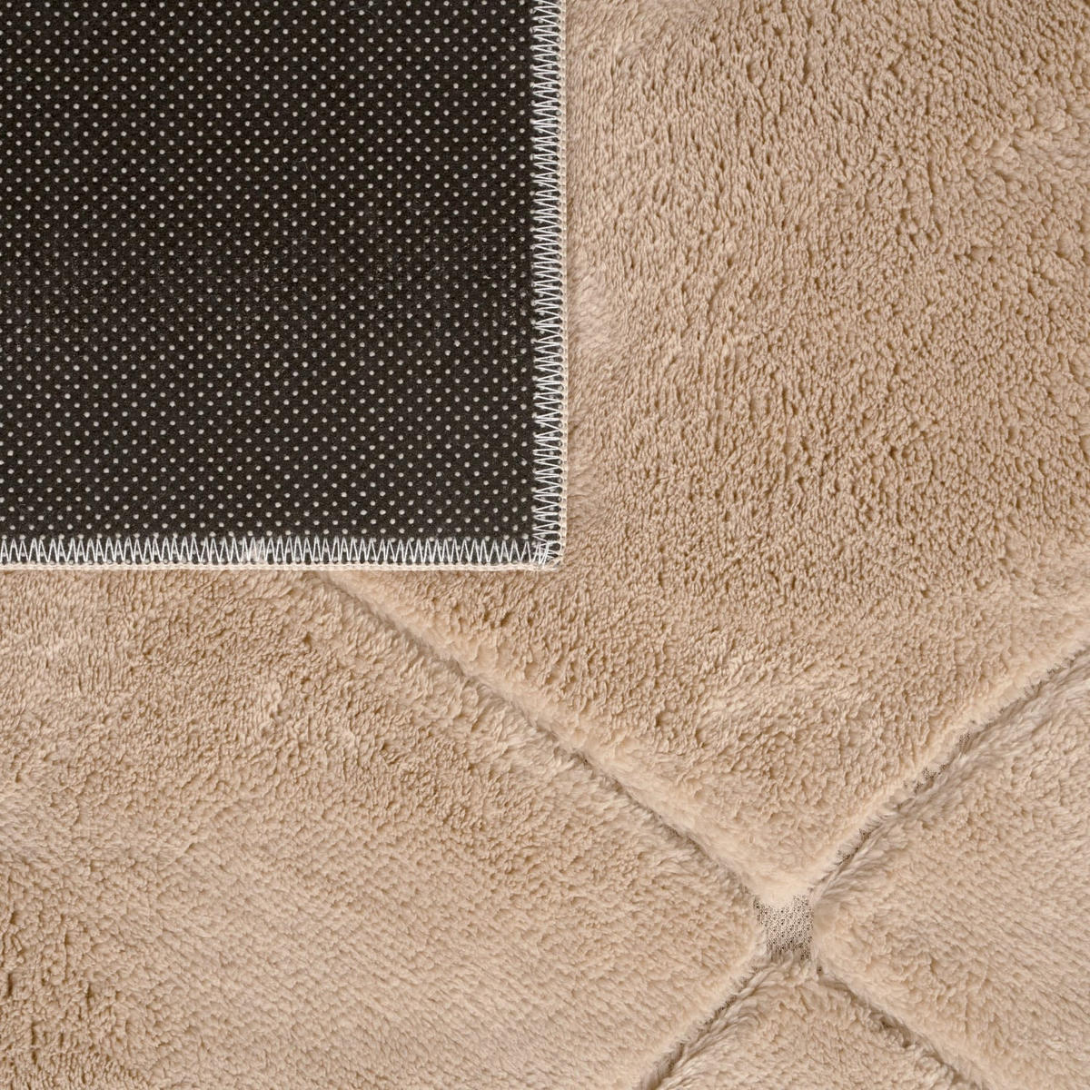 FLACHWEBETEPPICH Skandinavisch Beige 80 x 150 cm - Sandfarben, Kunststoff (80/150cm) - TT Home