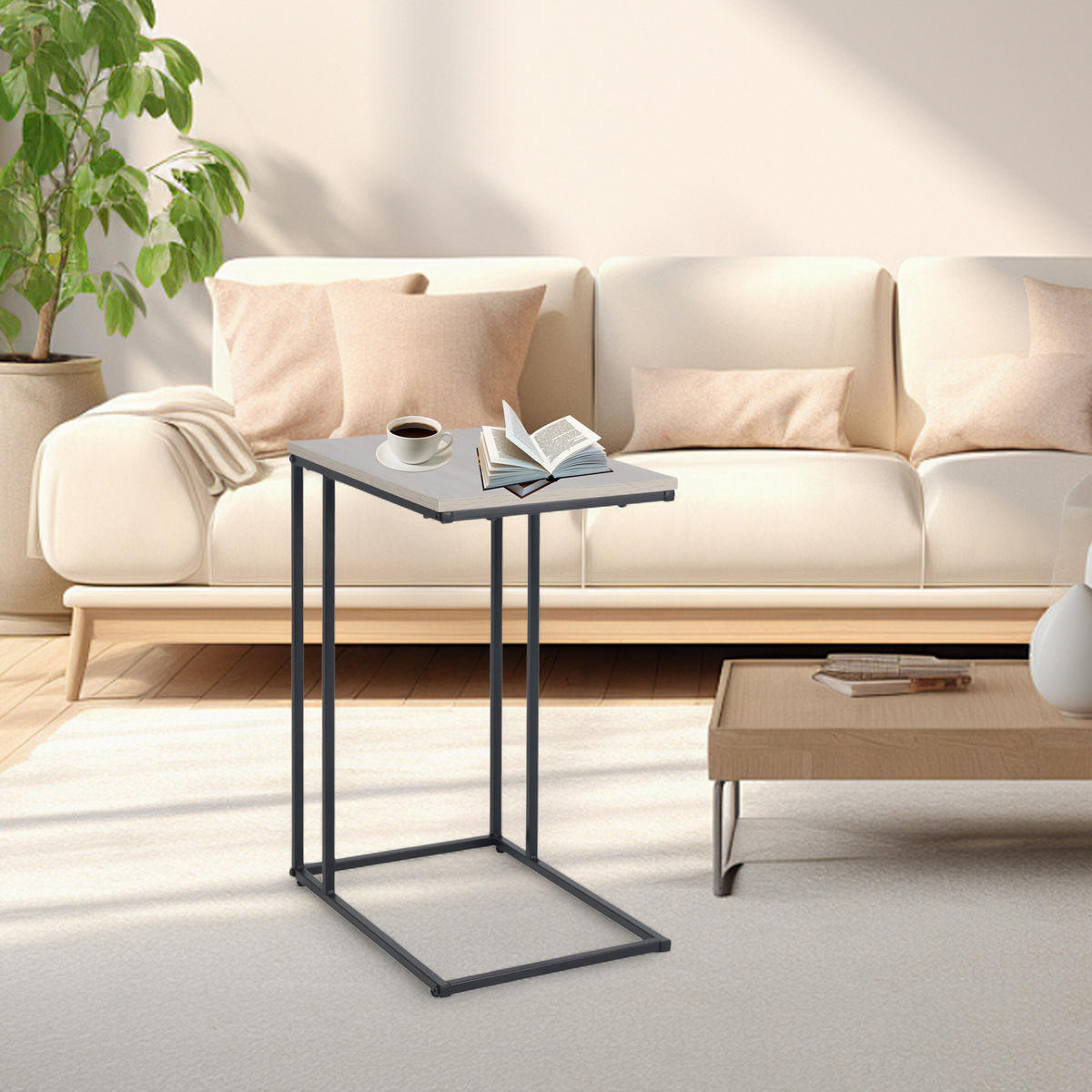 BEISTELLTISCH - Multicolor, Holzwerkstoff/Metall (35/50/64cm) - Relaxdays