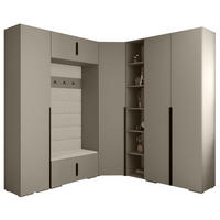 GARDEROBEN-SET 236,7/231,7/47 - Kaschmir/Beige, Holz/Kunststoff (181.7/236.7/47cm) - Abiks Möbel