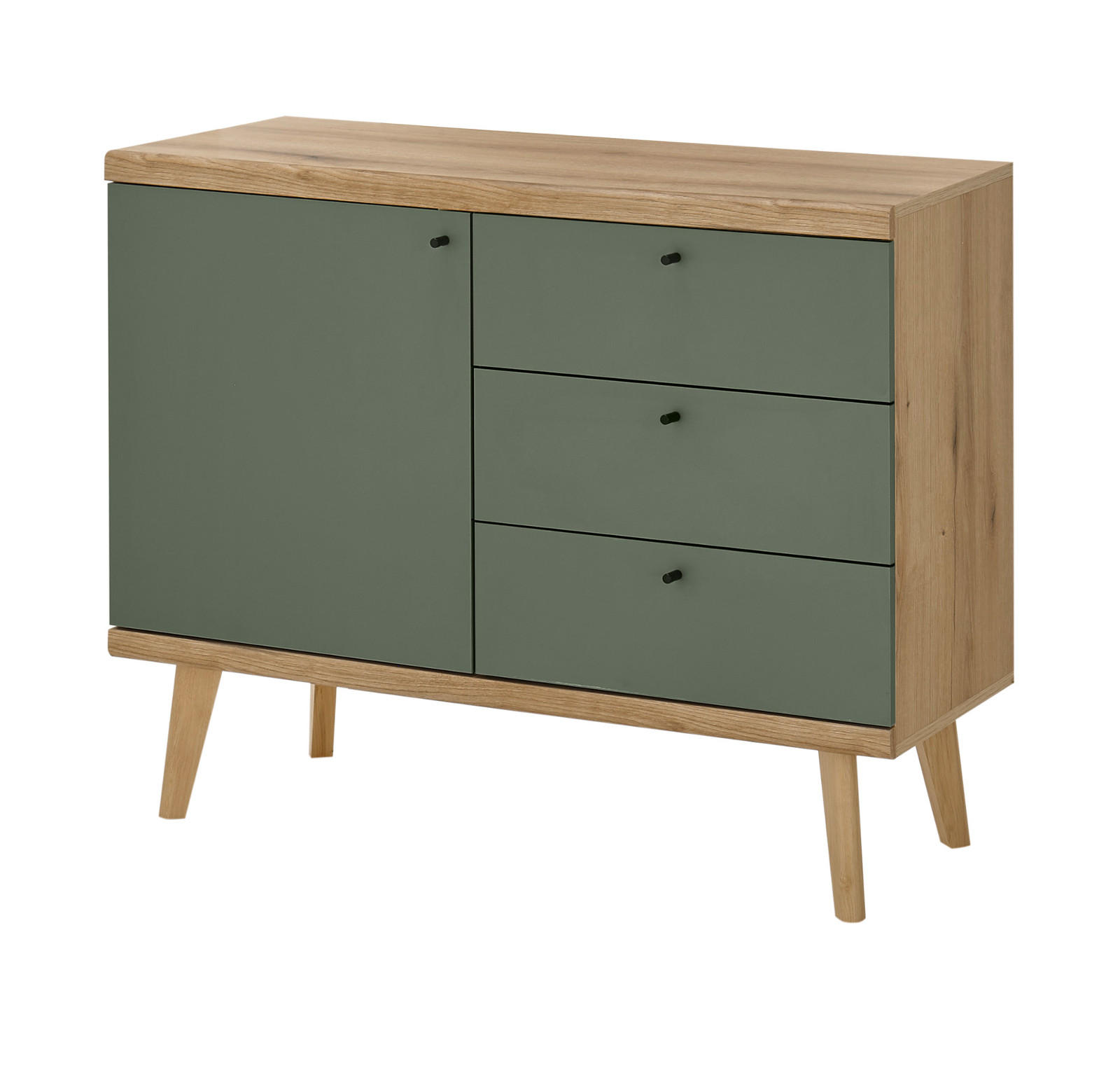 Furn.Design Sideboard Salbeigrün, Eiche 107x83x40 cm