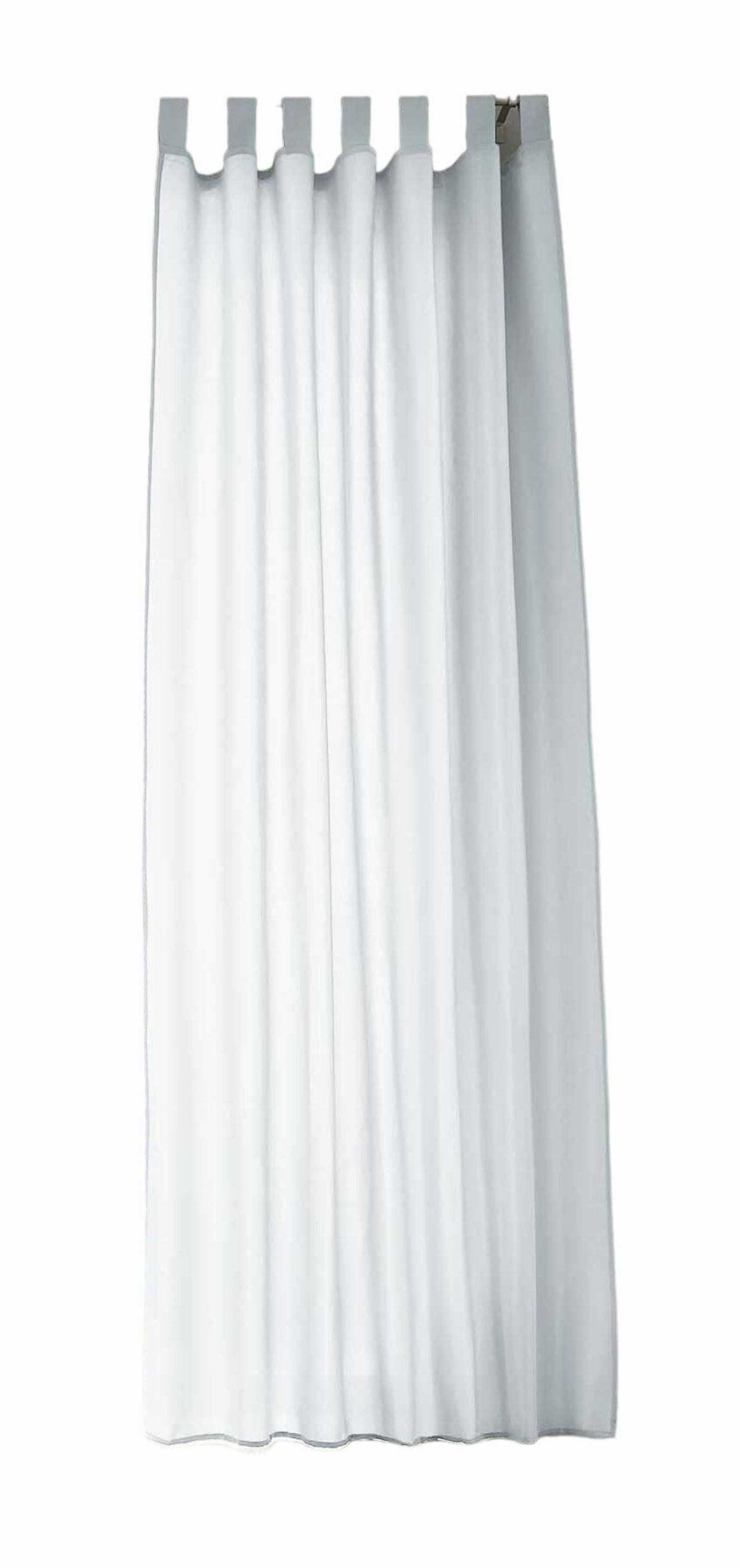 VORHANG POTSDAM HxB 225x140 cm Weiß - Weiß, Textil (140/225cm) - Gardinenbox