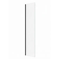 DUSCHWAND Florida - 40 x 200 cm - Schwarz - Walk-In Duschabtrennung aus Sicherheitsglas - Schwarz, Glas (40/200cm) - Badplaats