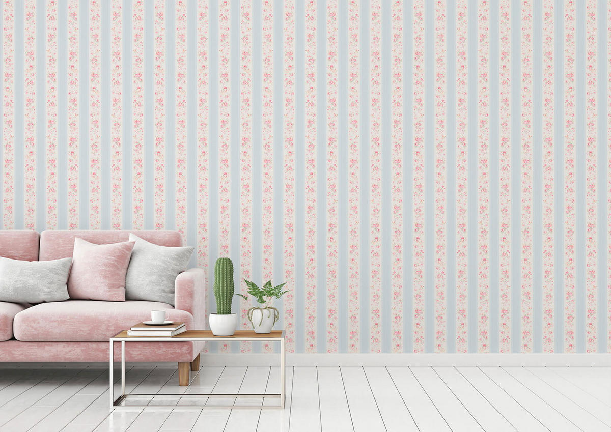 VLIESTAPETE Blau 53/1005 cm - Weiß, Kunststoff/Textil (53/1cm) - KUNSTLOFT