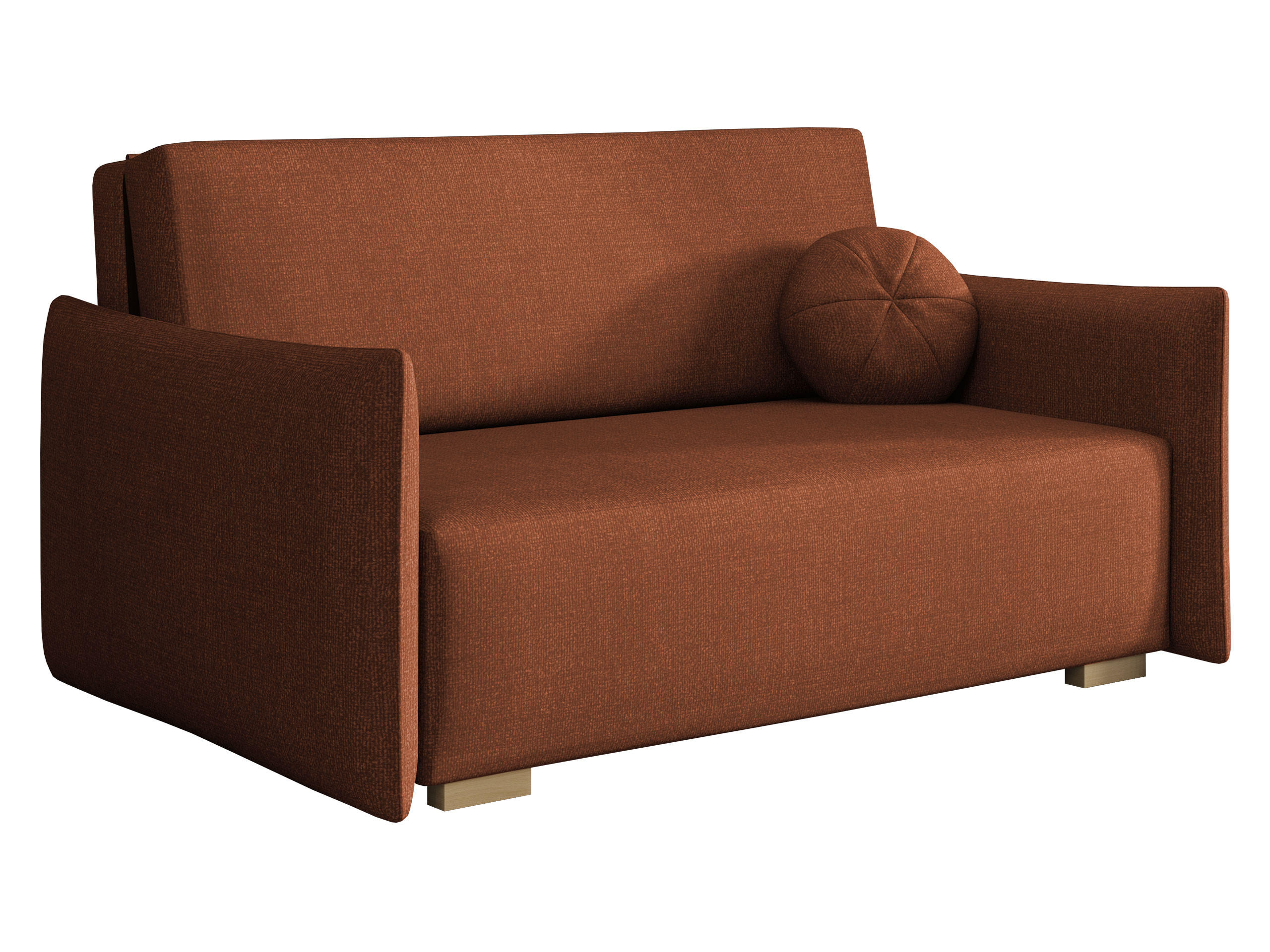 SCHLAFSOFA Viva Glov III - Naturfarben/Bronzefarben, Holz/Textil (157/85/98cm) - MIRJAN24