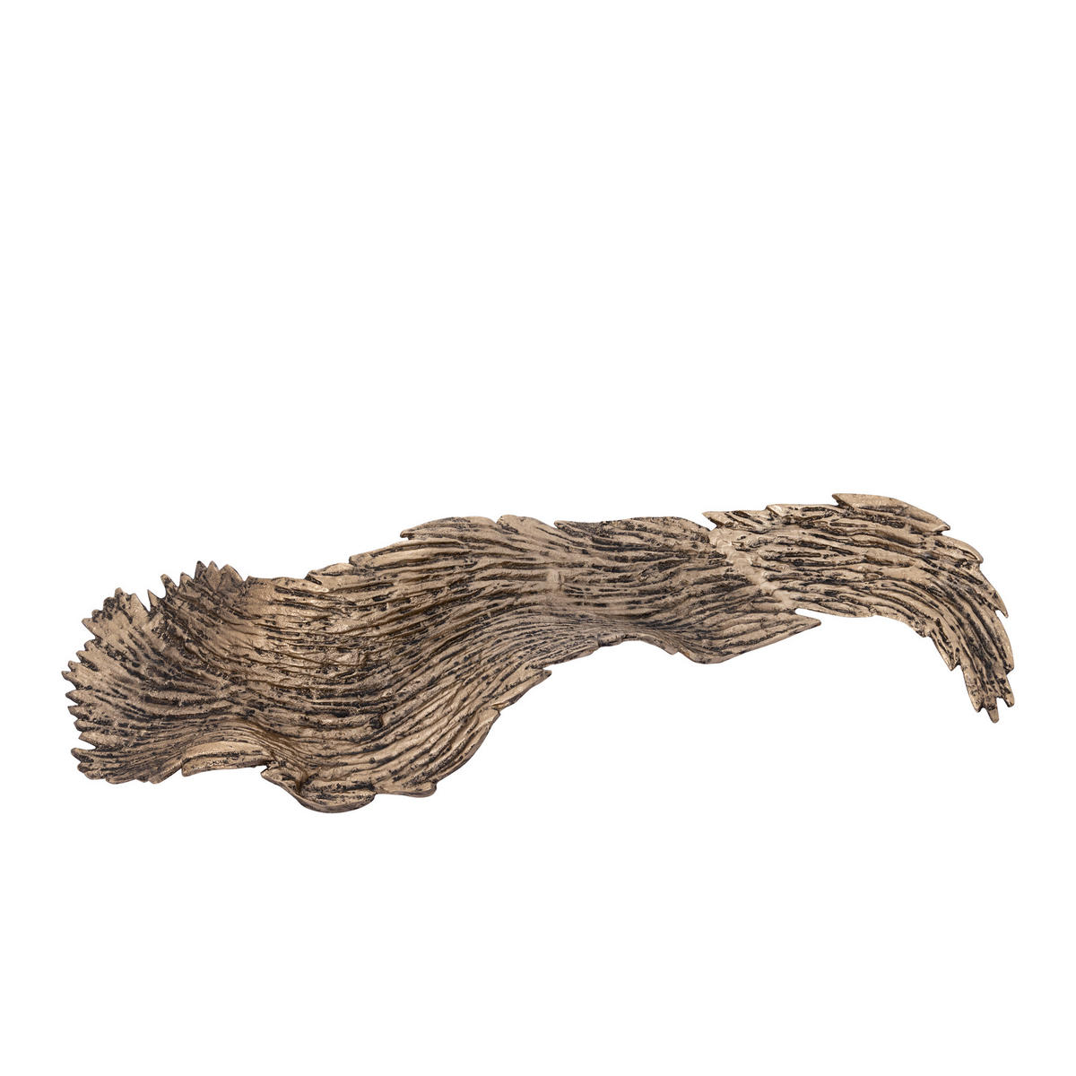 SCHALE Aitana Gold 66/18/10cm - Goldfarben, Metall (10cm) - PTMD Collection