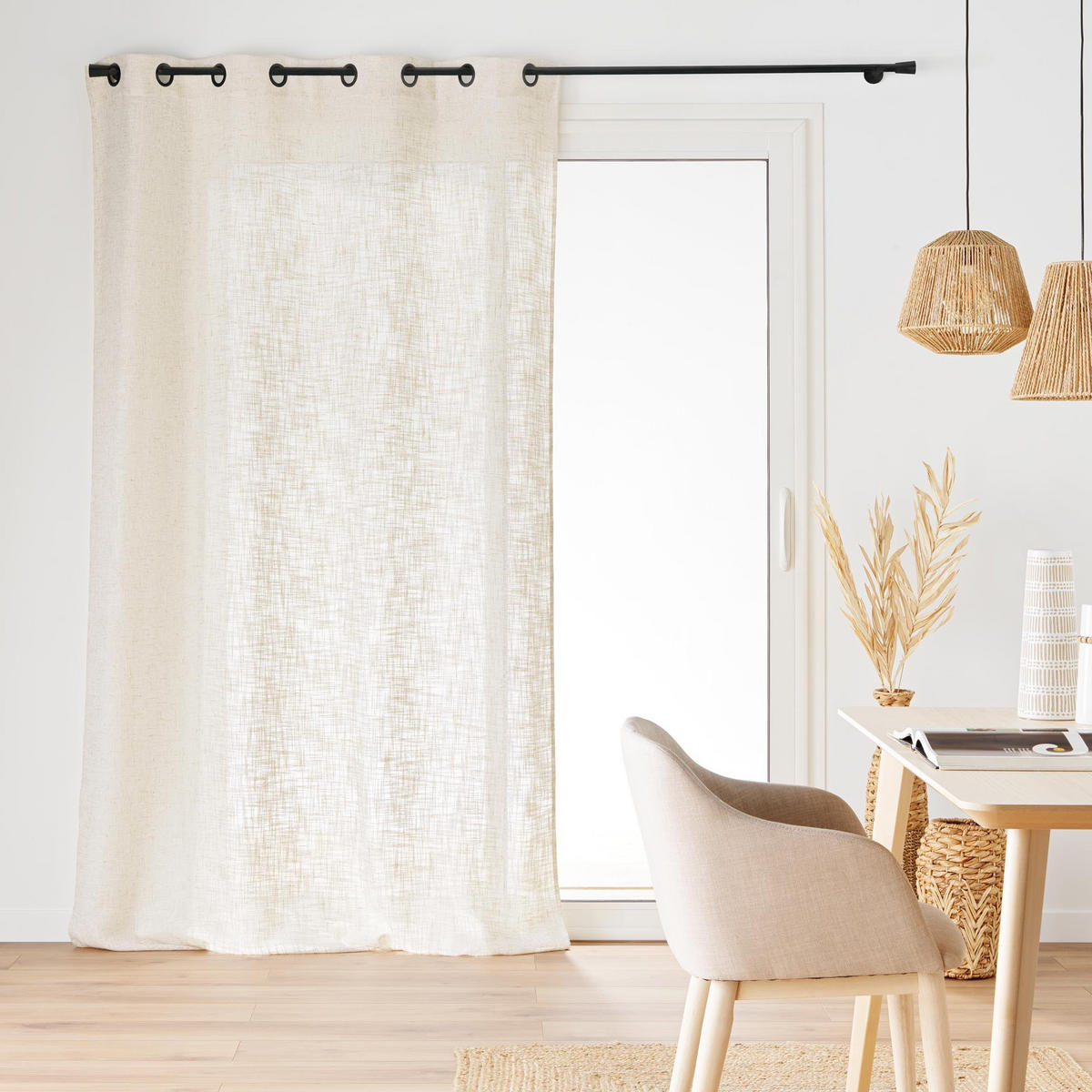 VORHANG Leinenoptik Ilin 140/260 cm - Beige, Textil (260/140cm) - Douceur d´intérieur
