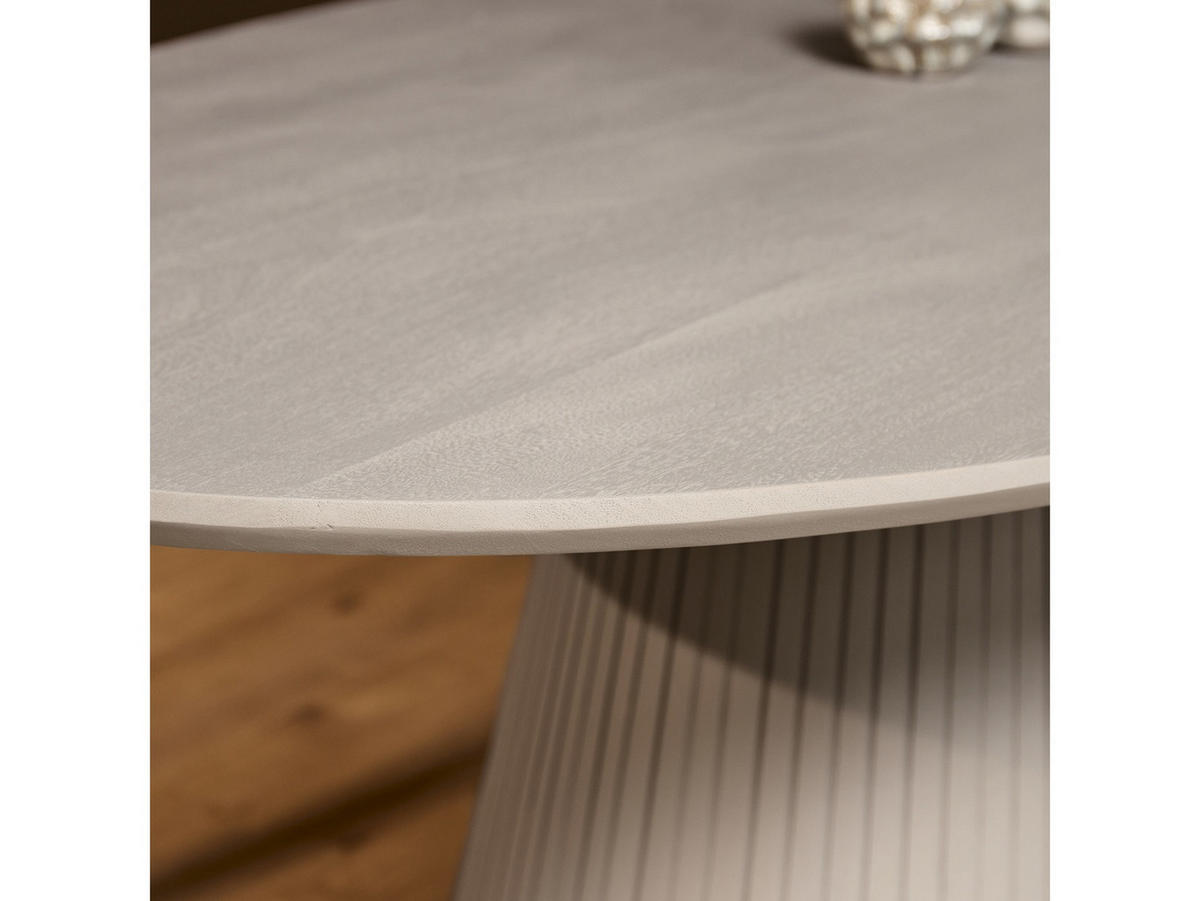 ESSTISCH Helena Oval 210 cm X 110 cm Taupe - Taupe, Holz (110/210/76cm) - Villa Möbel
