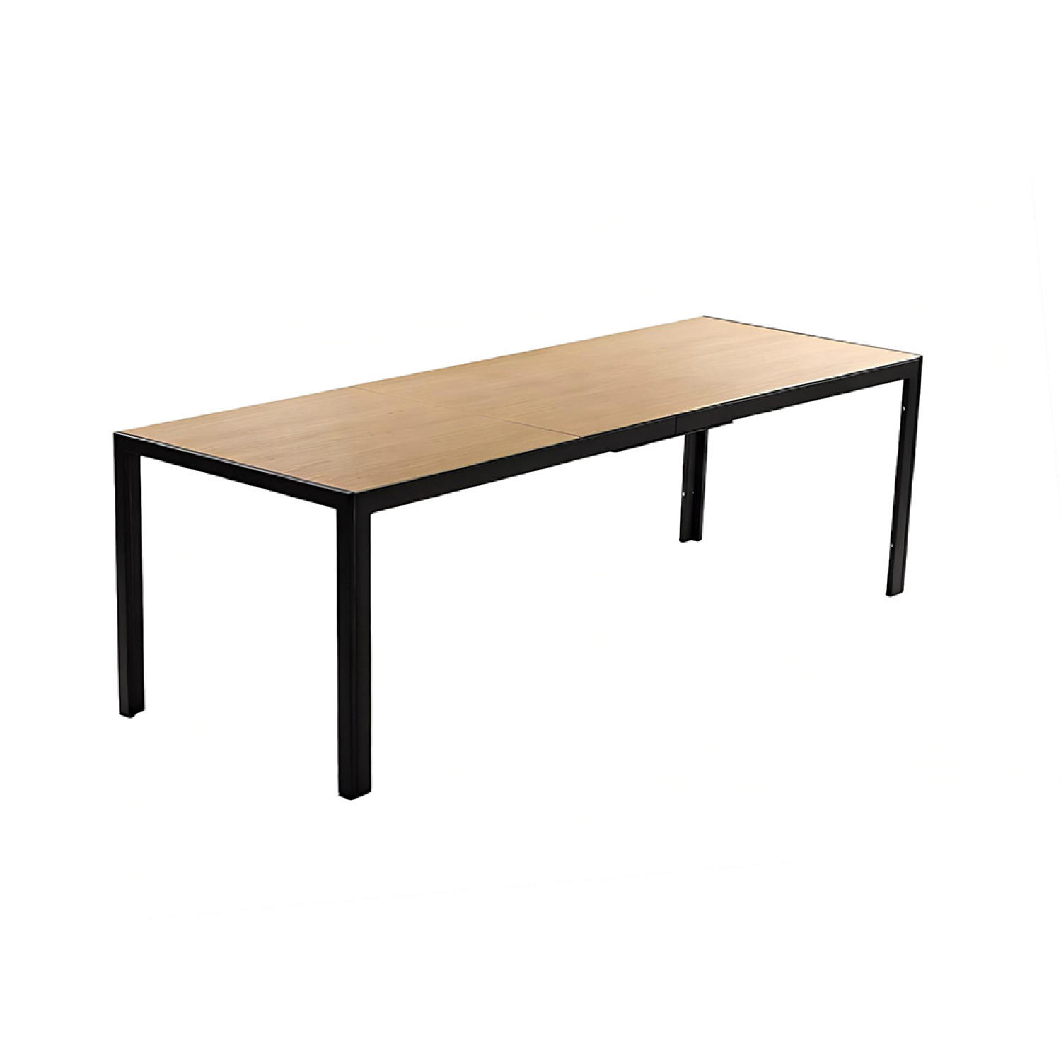 GARTENTISCH Brisbane Braun 10 Personen 240 cm Mit Gehärtetem Glas In Holzoptik - Braun, Metall (240/80/74cm) - Concept Usine