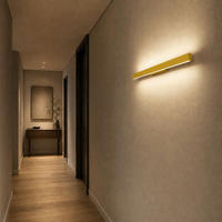 LED-WANDLEUCHTE Rift L - Gelb, Metall (90/3.1/7cm) - Lumicom