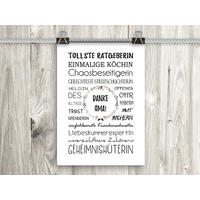 POSTER DIN A4 21x29,7 cm Spruch Geschenk Oma - Weiß, Papier (21/29.7/2cm) - artissimo