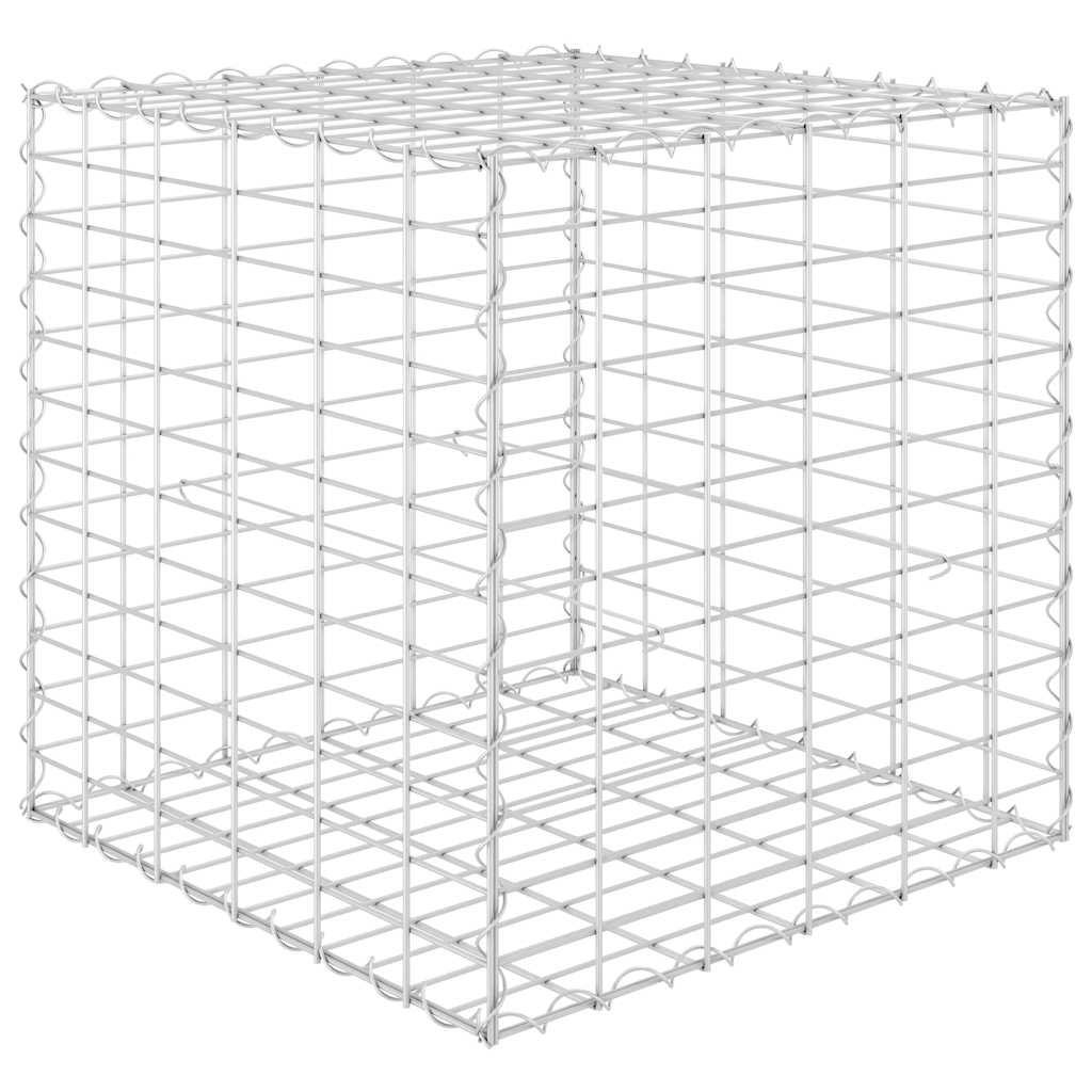 WÜRFEL-GABIONEN-HOCHBEET Stahldraht 60x60x60 cm - Silberfarben, Metall (60/60/60cm)