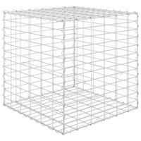 WÜRFEL-GABIONEN-HOCHBEET Stahldraht 60x60x60 cm - Silberfarben, Metall (60/60/60cm)