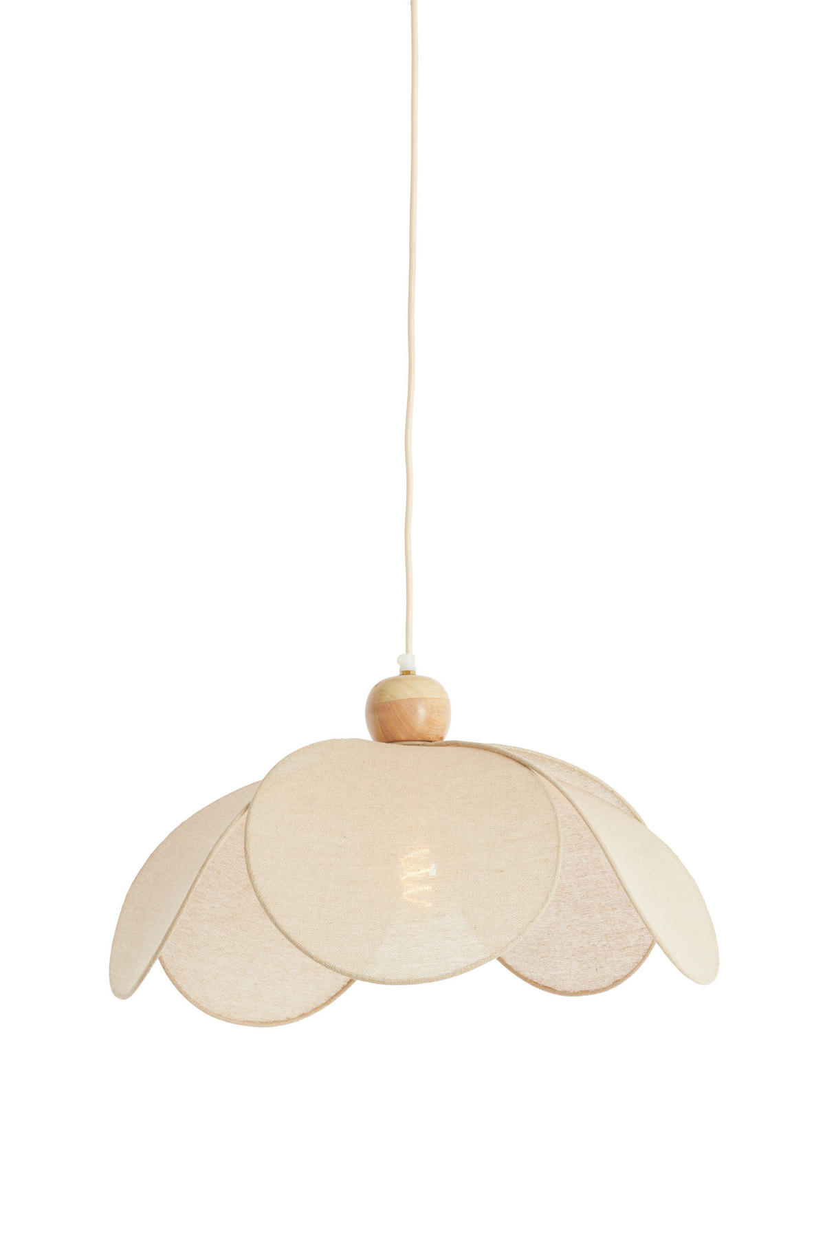 HÄNGELAMPE - Braun - 50/50/28 cm - Braun, Textil (50/50/28cm) - Light & Living