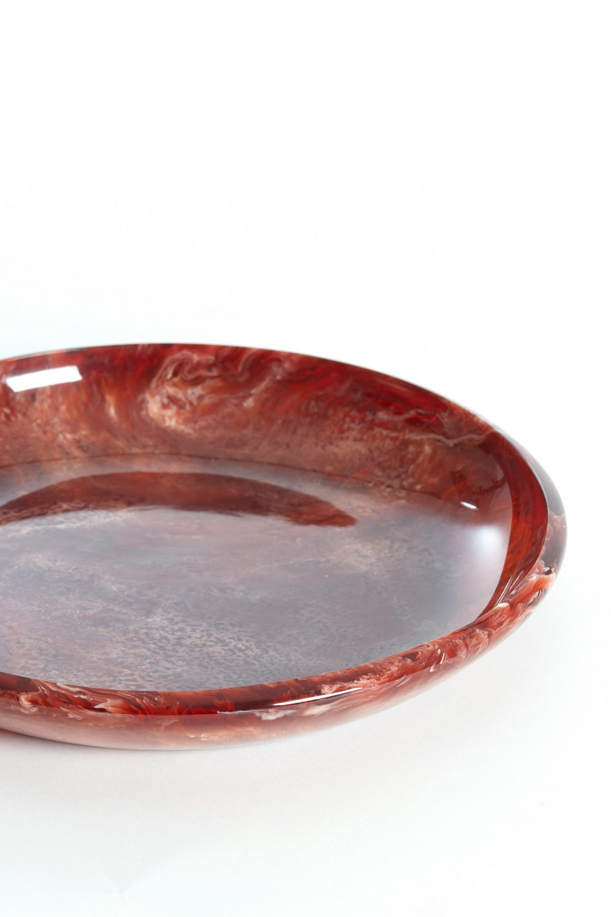 SCHALE Belawan Rot Ø34/6 cm - Rot, Kunststoff (34/6cm) - Light & Living