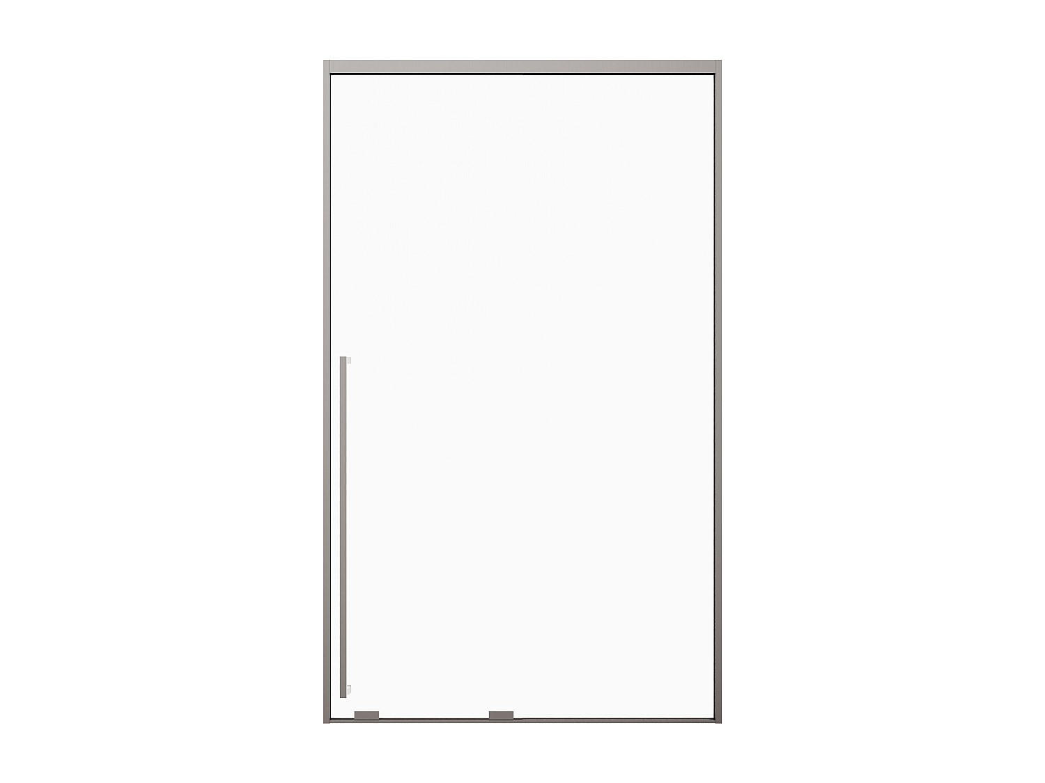 DUSCHSCHIEBETÜR - 120 x 200 cm - Gunmetal - COVINGTON - Grau, Glas (120/200cm) - Vente-Unique