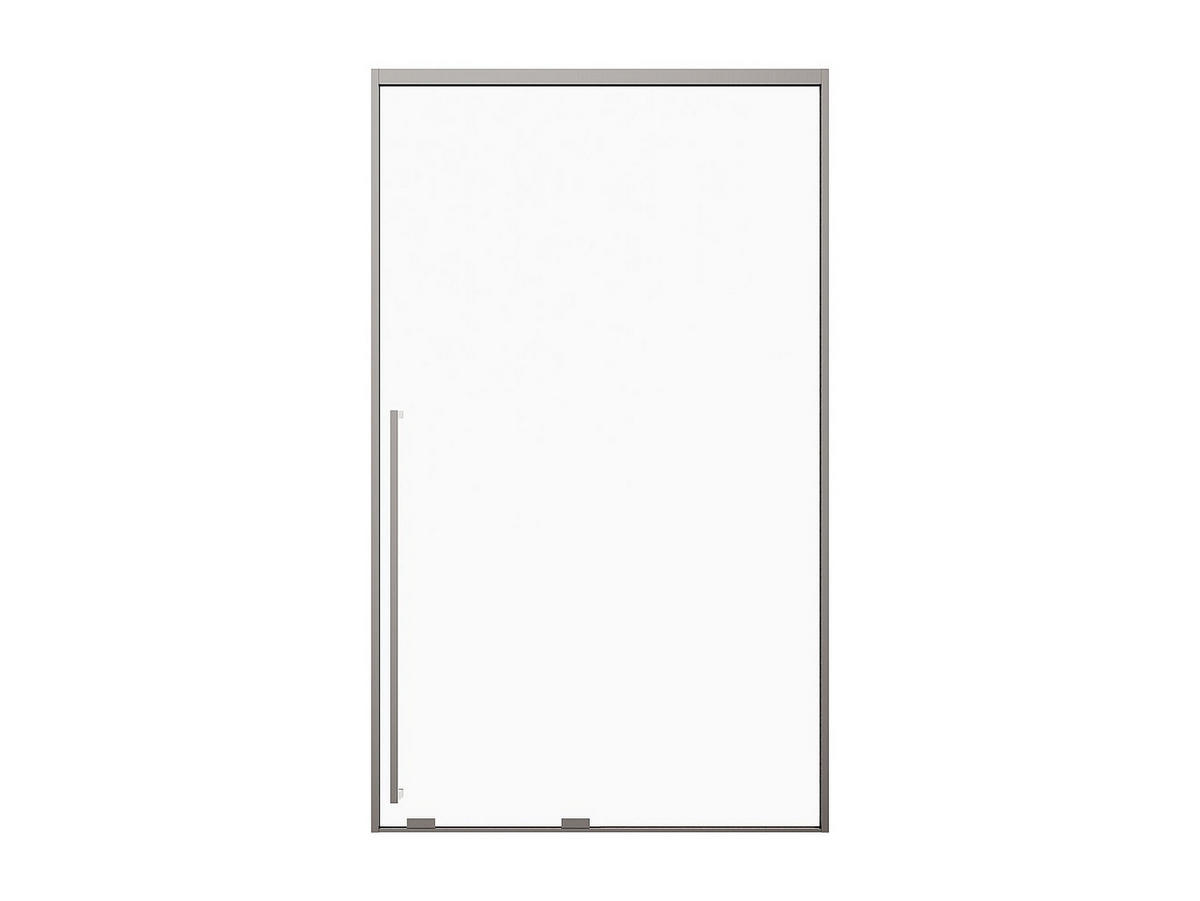 DUSCHSCHIEBETÜR - 120 x 200 cm - Gunmetal - COVINGTON - Grau, Glas (120/200cm) - Vente-Unique