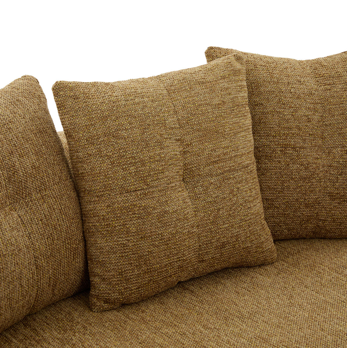 SOFA 2-Sitzer Chenille 164 x 92 x 60 cm Senfgelb - Gelb, Holzwerkstoff (164/60/92cm) - Meubliv