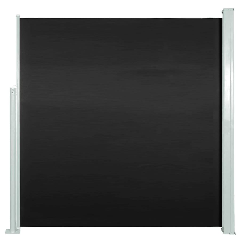 AUSZIEHBARE Seitenmarkise 140x300 cm Schwarz - Schwarz, Textil (3/140/300cm) - furnicato