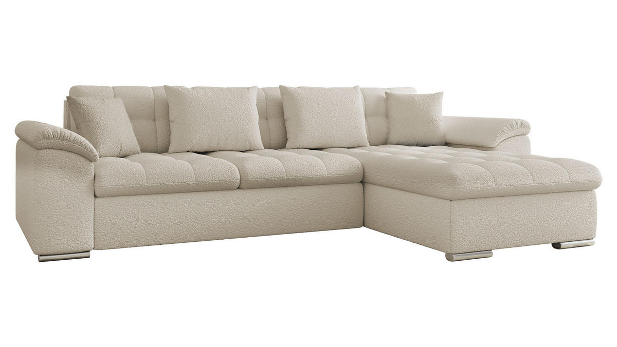 ECKSOFA Diana Premium, Seite: Rechts - Beige, Holz/Textil (280/160cm) - MIRJAN24