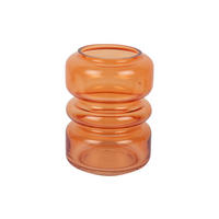 VASE Maravillo Orange 14.5/14.5/20 cm - Orange, Glas (20cm) - Present Time