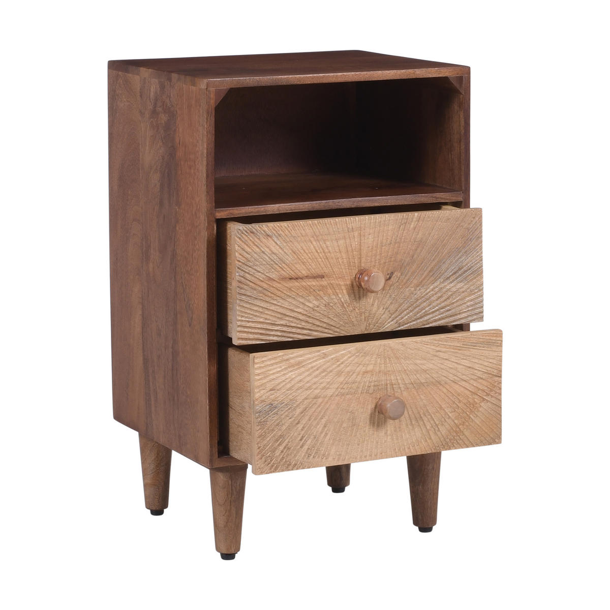 NACHTTISCH Rechteckig Braun 35 x 30 x 58 cm - Braun, Holz (35/58/30cm) - Nordlys