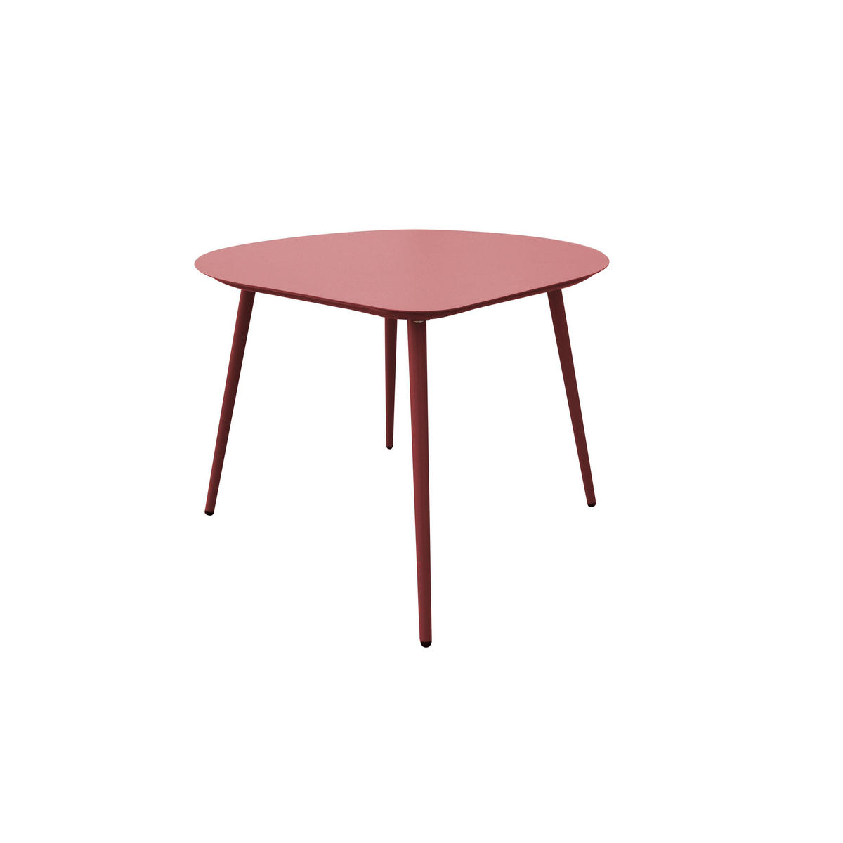 COUCHTISCH 2-tlg., Puderrosa und Lila - Pink, Metall (58/50/34cm) - Oviala