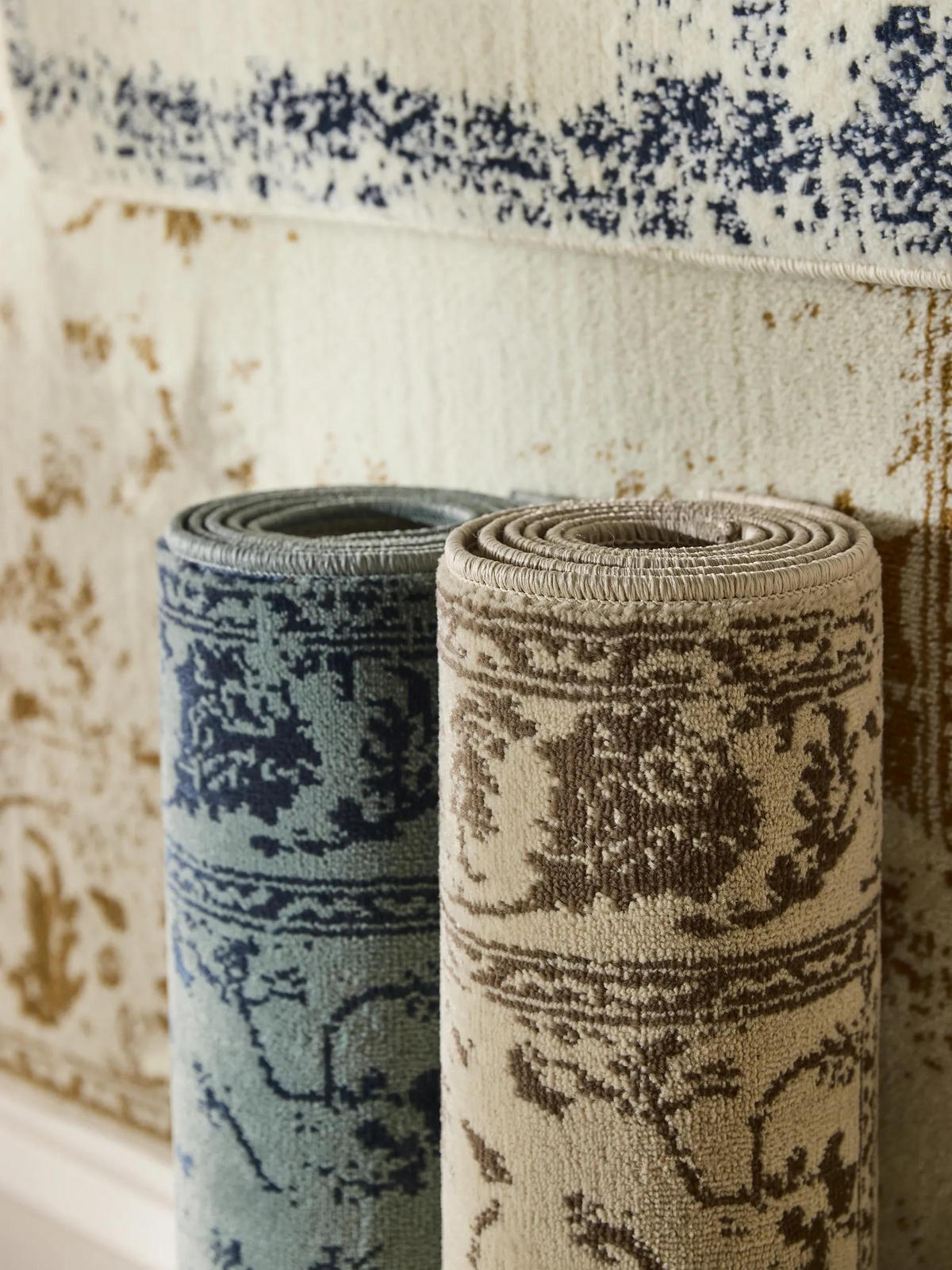 VINTAGE-LÄUFER Suki 80/240 cm - Creme/Braun, Kunststoff (80/240cm) - benuta