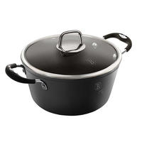 TOPF Schwarz 20/20/10.4 cm BH6122 - Schwarz, Metall (20cm) - Berlinger Haus