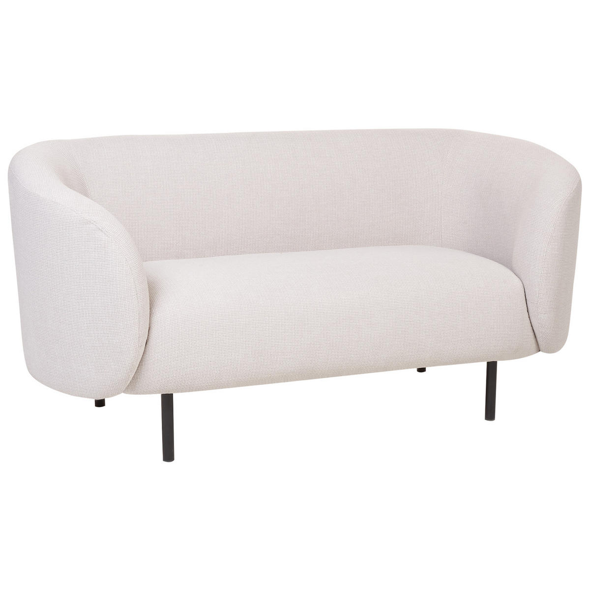 2-SITZER-SOFA Polsterbezug Beige Loen - Beige, Textil (155/79/70cm) - Beliani