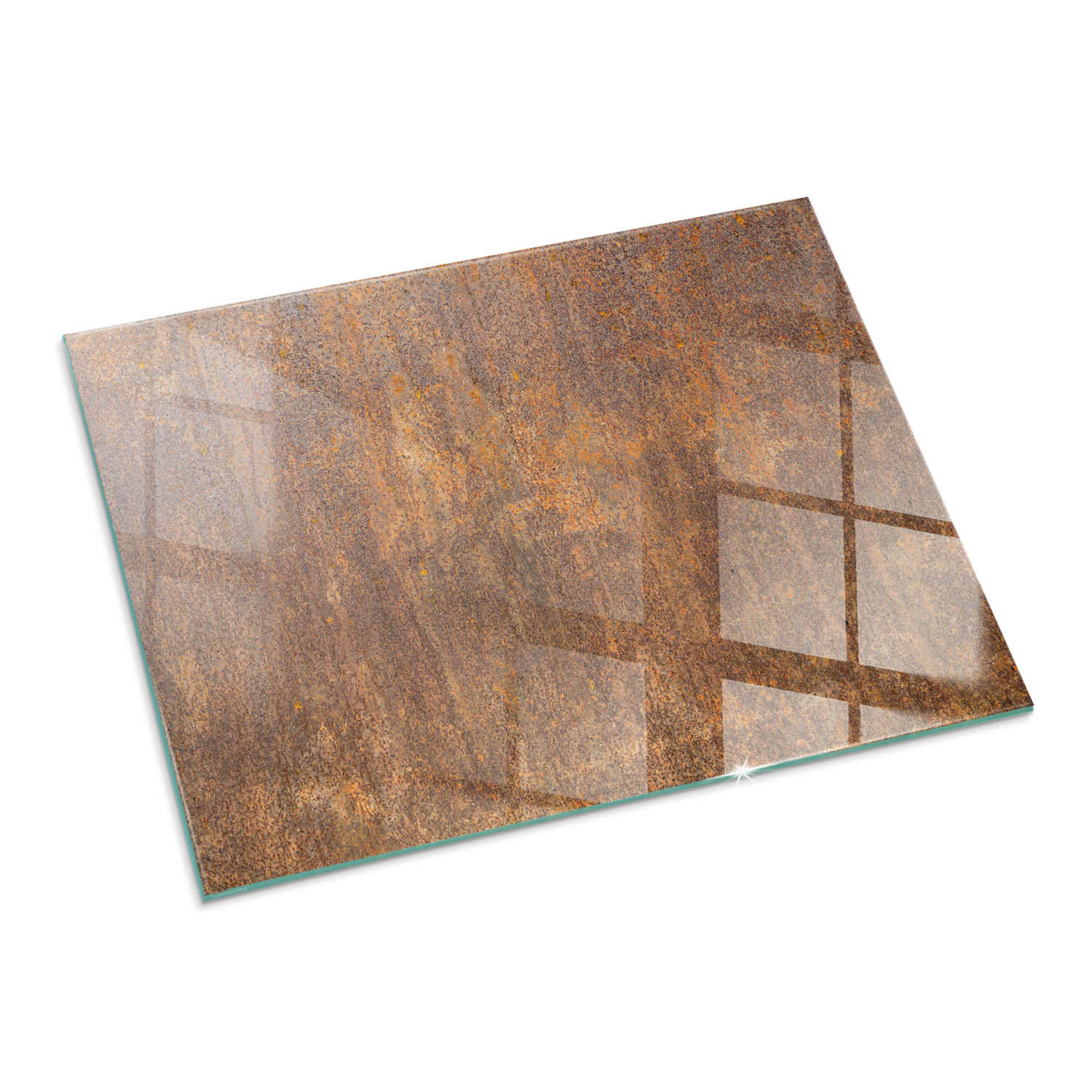 ArtPrintCave Glasplatte Braun 80x60x0.4 cm