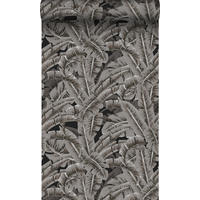 TAPETE Palmblätter 53 cm x 10.05 m - Grau, Papier (53/1000cm) - Origin Wallcoverings