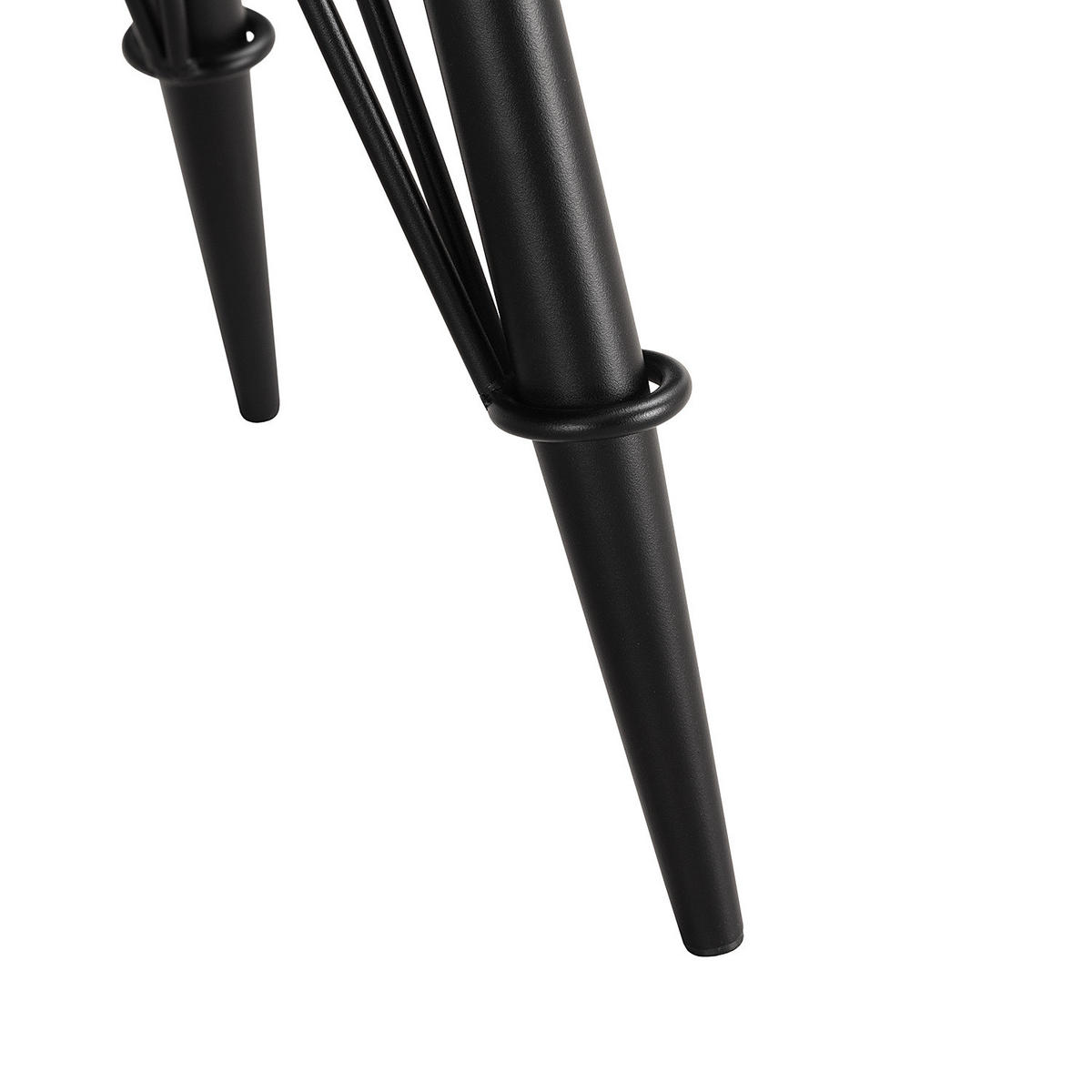 COUCHTISCH - Holzwerkstoff / Metall - Eichefarben/Schwarz, Holzwerkstoff/Metall (40/80/43cm) - home24