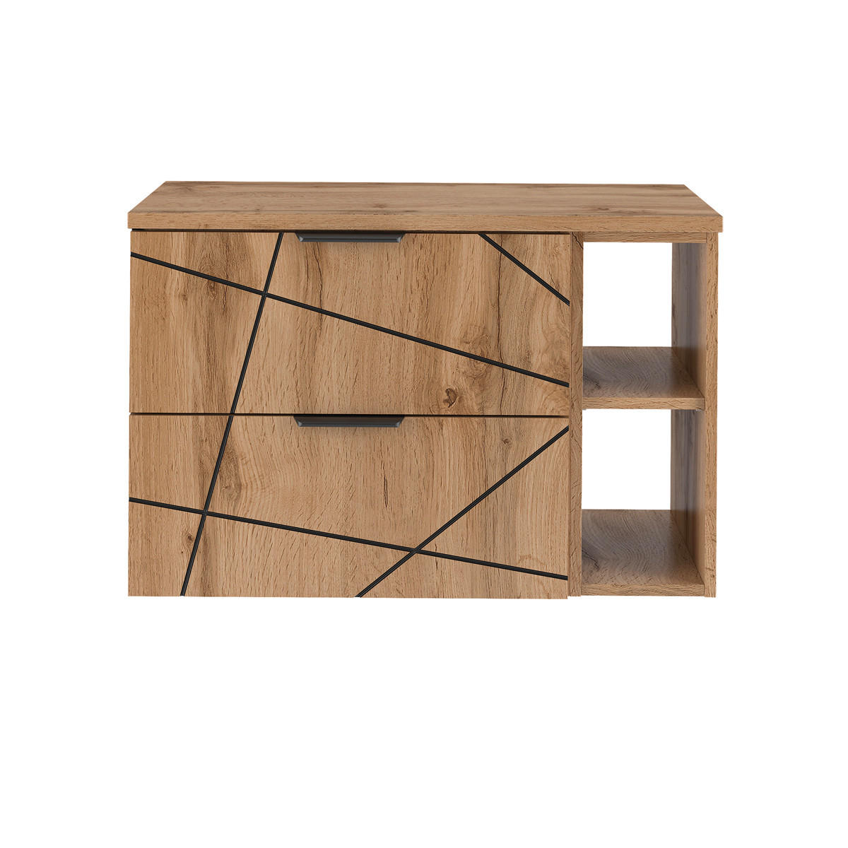 WASCHTISCHUNTERSCHRANK 80.6cm Teren Holz - Braun, Holzwerkstoff (80.6/52.2/46.5cm) - Petits-meubles