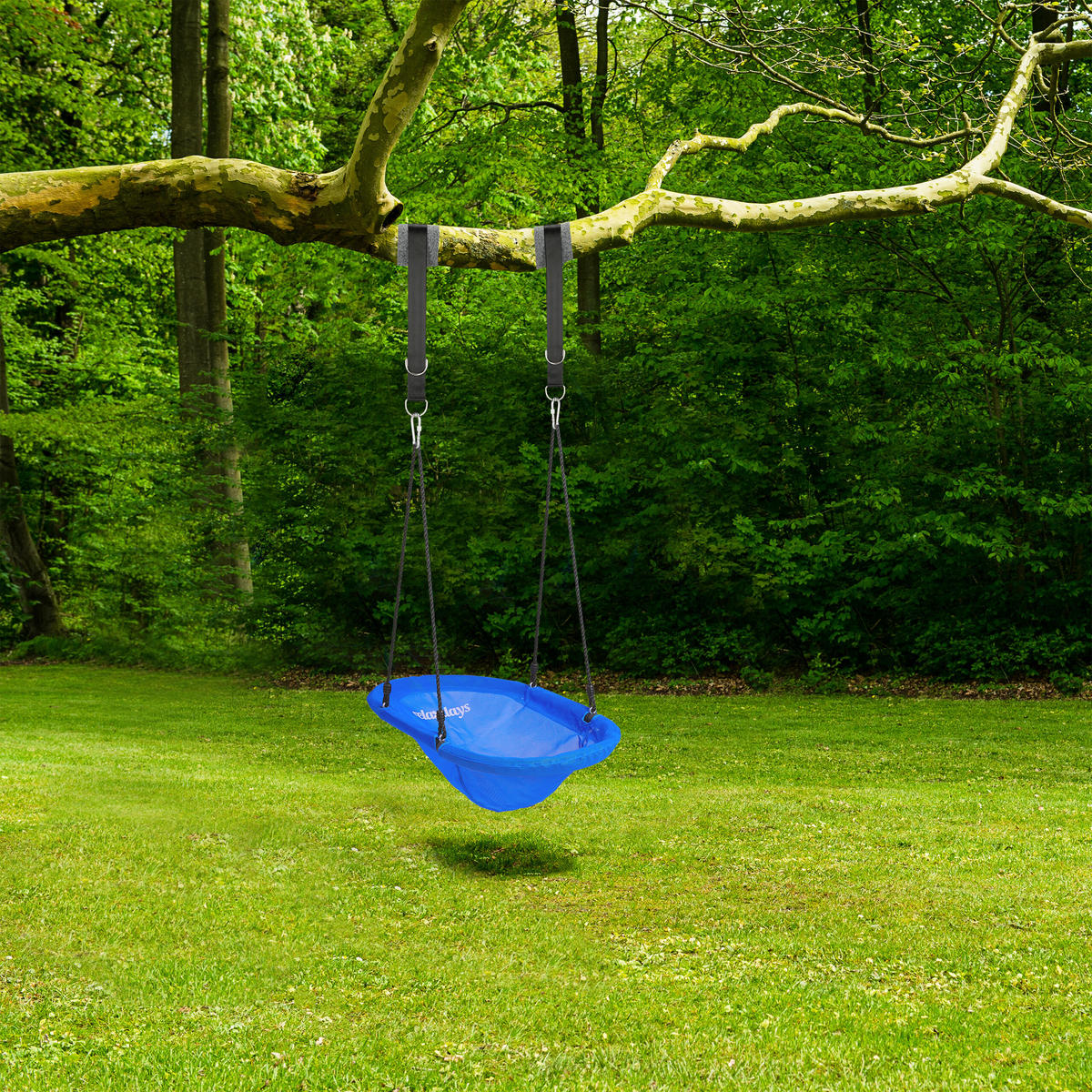 7-tlg.HÄNGEMATTENAUFHÄNGUNG-SET - Multicolor, Textil/Metall (5cm) - Relaxdays