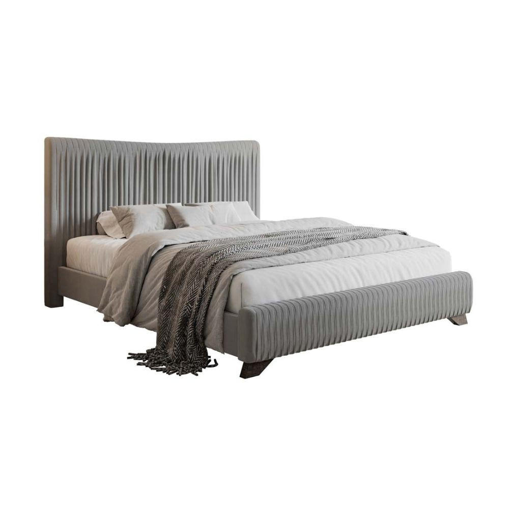 POLSTERBETT Bratan Grau 160/200 cm - Braun/Grau, Holz/Textil (160/200cm) - Selsey