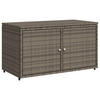 GARTENSCHRANK Grau 110x55x60,5 cm Poly Rattan - Grau, Kunststoff (110/60.5/55cm) - furnicato