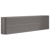 HOCHBEET Verzinkter Stahl 260/40/68 Cm Grau - Grau, Metall (260/68/40cm) - vidaXL