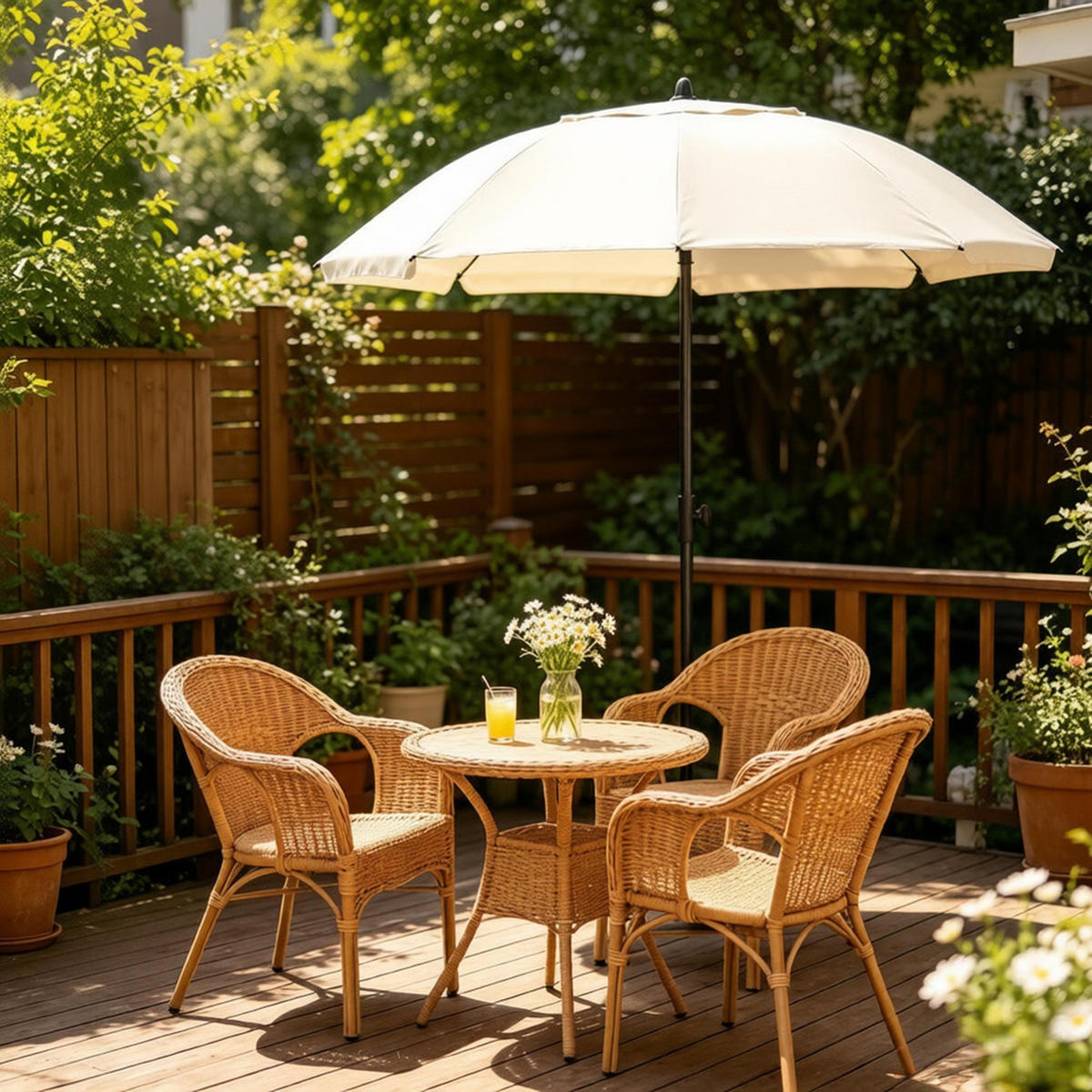 SONNENSCHIRM Klappbar Metall 175cm Neigbar Verstellbar - Beige, Textil (195/175cm) - Raelunyi