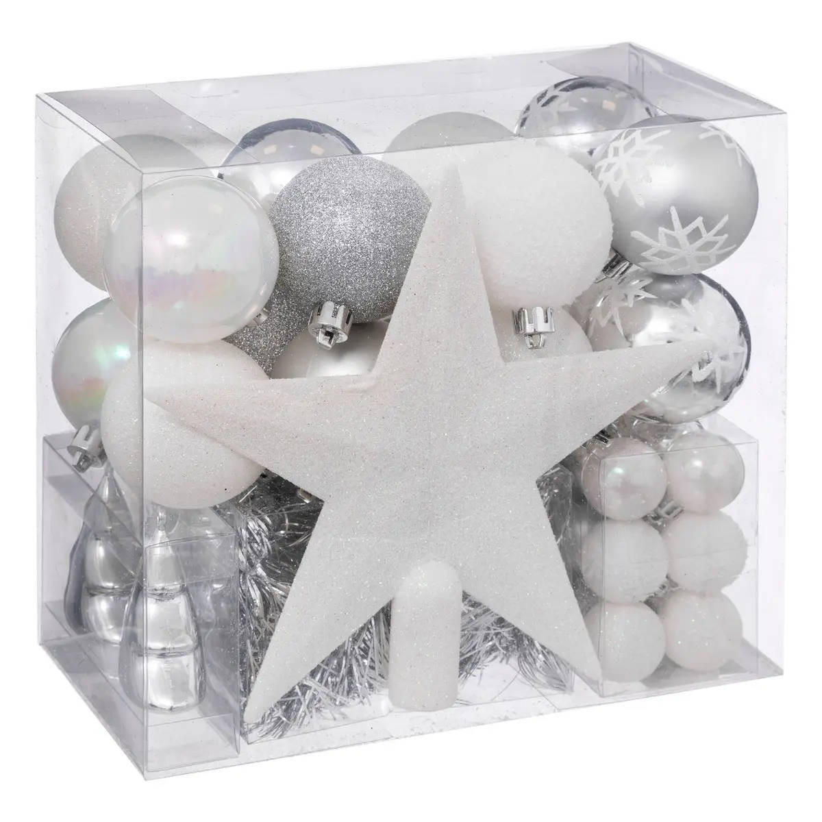 WEIHNACHTSSCHMUCK 44er-Set - Weiß, Kunststoff (2.5/21/20cm) - Atmosphera Createur d´interieur